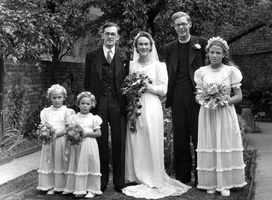 Wedding of Ronald Snell to Doris Dowding